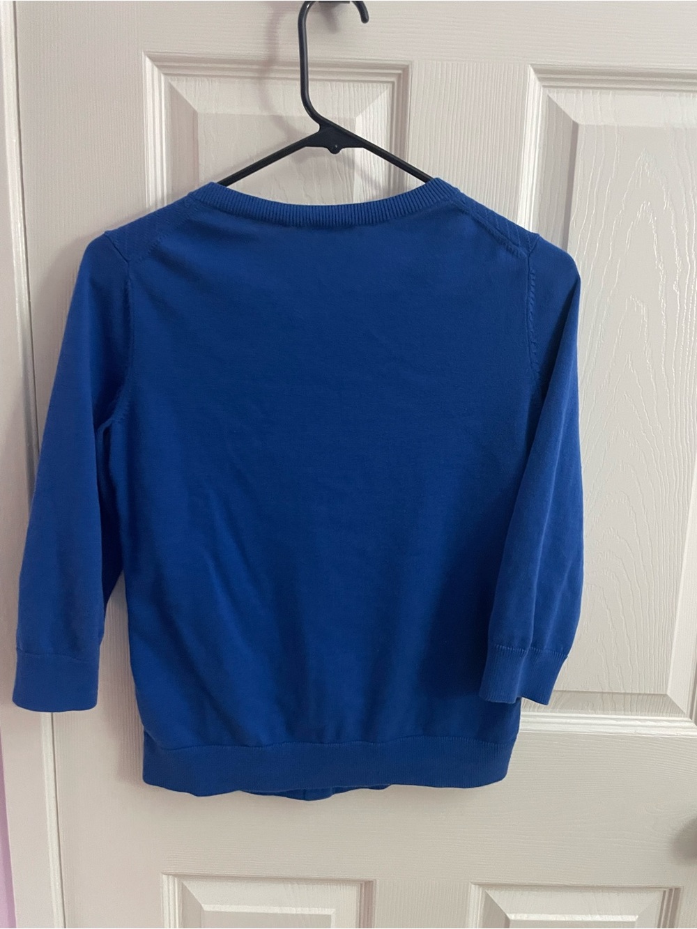 Talbots Royal Blue Button-Front Cardigan - Picture 4 of 4